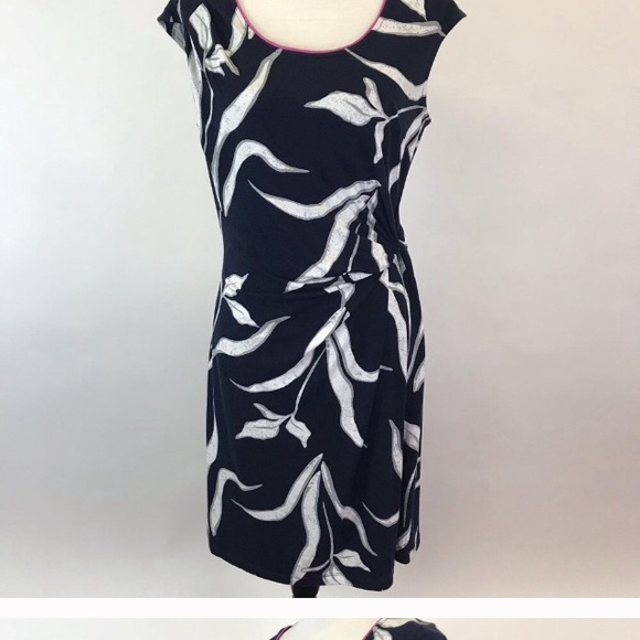 NIC & Zoe Twisted Iris Dress Side Tie Medium - Picture 2 of 7